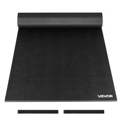 VEVOR Esterilla de Artes Marciales a Entrenamiento en Casa, Impermeable, Enrollable, para Gimnasia, Tatami, Jiu-Jitsu, MMA, Judo, Boxeo, Yoga, Color Negro, 3 x 1,5 x 0,03 m, XPE + PVC Duradero