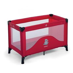 Foppapedretti, Teddytour, berço de viagem com capa, azul, 127 x 67 x 78 cm, 8,64 kg, vermelho