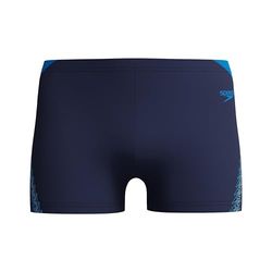Speedo mäns Hyperboom Splice Aquashort, Peacoat/Lagoon blå, 28