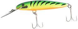 Rapala Countdown Magnum-materiaal lichaam van abachi-kunstaas, zeevissen, zwemdiepte 3,6-4,2 m, maat 9 cm / 17 g, gemaakt in Estland, firetiger, volwassenen, uniseks, 9 cm/17 g