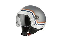 NZI Zeta 2 Casco Abierto MINIJET, Unisex-Adult, Profile Smoke Grey, XS