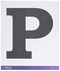 Sticko Jumbo Basic Black Monogram Stickers-P, Other, Multicoloured, 0.25x17.14x21.59 cm