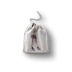 Bonamaison Printed Cotton Produce Bag with Drawstring, Reusable Grocery Bag, Biodegradable Eco-Friendly Bags, Travel Pouch, Sachet Bags, Shopping Bag, Eco Friendly, Foldable, Size: 40x50 cm