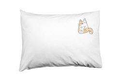 Bona Basics, Dekorativt kuddfodral, Dekorativt örngott, Heminredning, för Soffa, Kafé, Storlek: 50x35 Cm, Färg: Vit