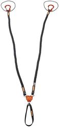 C.A.M.P. X-GYRO Leash LEASH-92/147 cm Unisex-Adult, Noir/Orange, 92/147 cm