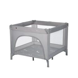 Bebeconfort Adonis, 2-in-1 Reiswieg en babybox, 0-3 jaar (15 kg), Compact Opvouwbaar campingbedje, Venster aan de zijkant, Grote gevoerde mat, Eenvoudig in te klappen, Stabiel, Mineral Grey
