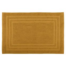 Stof - Bath Mat - Size 45 x 70 cm - 100% Organic Cotton - Curry Colour - Lagoon Model - Home Linen - Soft and Comfortable - Ideal for the Bathroom