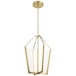 ELSTEAD Kichler Calters - Lampada da soffitto a LED integrata, color oro champagne, 3000 K