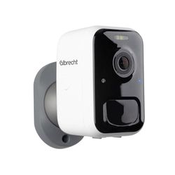 Albrecht Telecamera di sorveglianza WLAN Home SC 100, 2.5K WQHD Visione notturna, impermeabile IP65, rilevatore di movimento