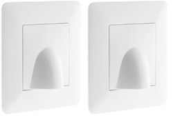 Plaque sortie de câble 16A Blanc - Artezo (Lot de 2)