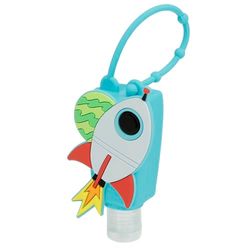 Gel Igienizzante Mani Ricaricabile con Cover - Razzo, Disinfettante da Viaggio Bambini