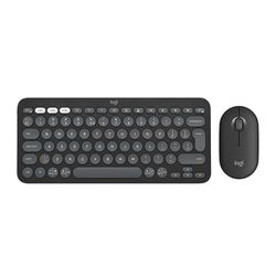 Logitech Pebble 2 Combo - QWERTY Spanish Layout, Tonal Graphite