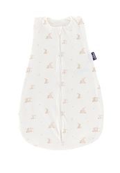 TRÄUMELAND Zomerslaapzak Baby Hophop Bunny beige 0,5 TOG, lichte ademende babyslaapzak van 100% katoen voor warme zomernachten, Öko-Tex 100 gecertificeerd, vrij van schadelijke stoffen en