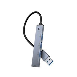 Tymyp USB-hub, 4-poorts USB A hub voor Chromebook, Ultra-Slim USB Splitter Multiport Adapter 5 Gbps Data Hub voor laptop, Chromebook, HHD