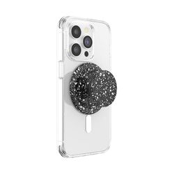 PopSockets PopGrip for MagSafe, Magnetic Phone Grip & Stand, Swappable Top, Secure Grip for iPhone MagSafe Cases, Kickstand for Hands-Free Viewing, Wireless Charging Compatible - Black Speckle
