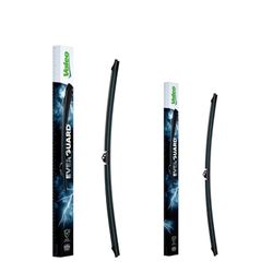 VALEO EVERGUARD - Premium - Un Kit di Spazzole Tergicristallo Flat Blade in Silicone VSF70 + VSF53 - Lunghezze: 700mm + 530mm - Anteriore (Confezione da 2)