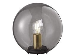 Fischer & Honsel Dini - Lampada da tavolo, in vetro, 40 W, colore: Nero