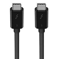 Belkin Thunderbolt 3 - Cable (100 W, cable de USB-C a USB-C, 0.5 m de largo)