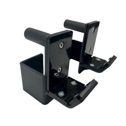 HulkFit Pro Series J Hooks with Pad Ganchos en J, Unisex, Negro