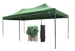 All Seasons Gazebos 3x6 volledig waterdicht pop-up tuinhuisje met accessoires - groen