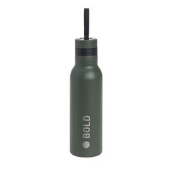 LÄSSIG Bold Gourde pour enfants 500 ml acier inoxydable BPA-free double paroi/Double Walled Bottle Stainless Steel Bold olive