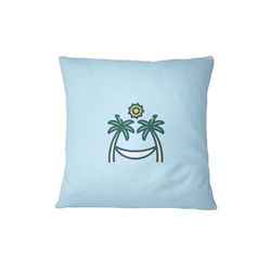 Bona Basics, Funda de cojín Decorativa, Funda de cojín Decorativa, decoración del hogar, para sofá, cafetería, Tamaño: 45X45 cm, Color: Azul Claro