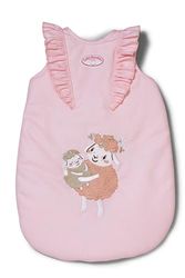 Baby Annabell Sleeping Bag in pink with floral design and Velcro straps, suitable for 36cm and 43cm dolls