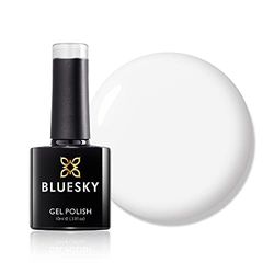 Bluesky Gel Nail Polish, Misty D275, Light, Pearl, White Long Lasting, Chip Resistant, 10 ml (Requires Drying Under UV LED Lamp)