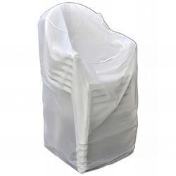 Ribiland - Pokrowiec ECO platynowy 90 gr/m2 90 x 70 x Ht. 115 cm na krzesła z podłokietnikami - PRH09091X71 - Ribiland