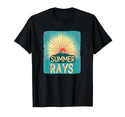 Bonitos rayos de verano para niños y niñas Camiseta