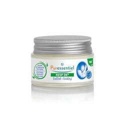 Puressentiel - RESP OK - Balsamo da Massaggio Pettorale Bimbo Bio, Massaggio riscaldante e lenitivo della pelle fin dai primi freddi, Testato sotto controllo dermatologico e pediatrico, 30 ml