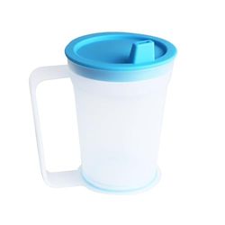 PEPE Mobility - Tazza Manici per Anziani, Bicchiere con Beccuccio, Ergonomico Adulti Senza BPA, Parkinson Base Antiribaltamento