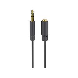 Goobay 97122 Headphone and Audio AUX Extension Cable, 3.5 mm, 3-Pin, Slim, 5 m Cable Length