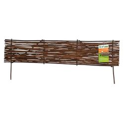 Windhager Bordo per aiuole in Vimini Dritto, 35 x 100 cm