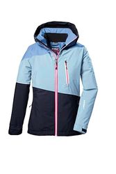 killtec Bambine e ragazze Giacca da sci/giacca funzionale con cappuccio e paraneve KSW 331 GRLS SKI JCKT, hell denim, 176, 42091-000