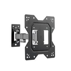PureMounts TV-skärm väggfäste, universellt lutande vridbart fäste VESA 200 x 200 mm max för 23–43 tum platt, böjd TV-skärm upp till 30 kg, svart