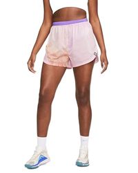 NIKE DX1021-756 W NK Trail RPL MR 3"" BR Short Pantaloncini Donna Rosa Taglia S