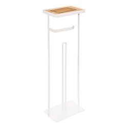 WELL HOME - Soporte para papel higiénico, con reserva y sporte para teléfono