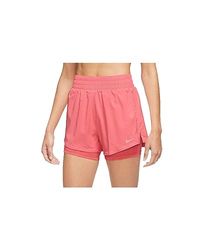 NIKE DX6016-894 W NK One DF HR 3IN 2N1 Short Pantaloncini Donna Rosa Taglia M