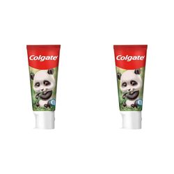 COLGATE - Dentifrice pour Enfant Colgate Kids Animaux - Goût Orange Mangue - Dentifrice au Fluor - À partir de 6 ans et Plus - Tube de 50 ml - Visuel d'animaux aléatoire (Lot de 2)