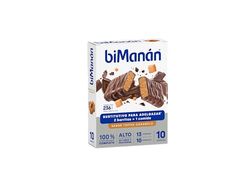 BIMANÁN - BARRITAS CON SABOR TOFFEE CARAMELO - Sustitutivos de Comida para Adelgazar - 2 Barritas Equivalen a una Comida y Proporcionan 236 Calorías - Fuente de Fibra - Caja de 10 Unidades