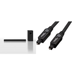 Panasonic SC-HTB490 Soundbar 320W, Surround 2.1, Bluetooth & Amazon Basics Cavo audio ottico digitale Toslink, 1,83 m