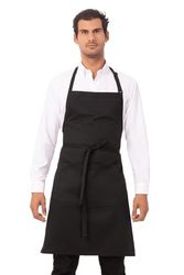 Chef Works F8 slaktarförkläde, svart