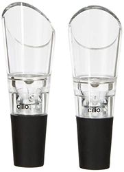 Cilio 205091 vertedor de vino Negro, Acero inoxidable, 8 x 4 x 9,5 cm