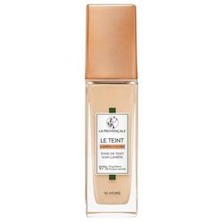 La Provençale - Le Fond de Teint Soin Lumière - 97% d'ingrédients d'origine naturelle - Couvrance Moyenne - Tous Types de Peaux - À l'Huile d'Olive Bio AOP Provence - Teinte : 10 Ivoire - 30 ml