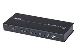 Aten CS724KM 4 porty USB Boundless KM Switch czarny