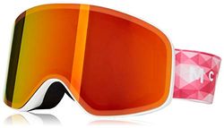 McKINLEY Unisex dziecięce okulary narciarskie Flyte Revo, biały/czerwony, 2