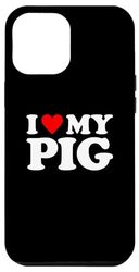 Carcasa para iPhone 14 Plus I Love My Pig, I Heart My Pig