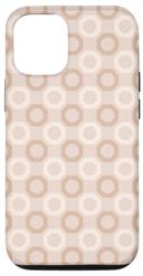 Carcasa para iPhone 13 Pro Beige Light Brown Classic Geometric Honeycomb pattern