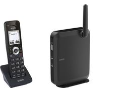 Snom M110 SC Singlecell IP DECT-pakket, draadloze set, DECT IP (M10-handset + M100-basisstation, tot 10 handsets, tot 4 gelijktijdige oproepen, PoE-werking), zwart, 00004365